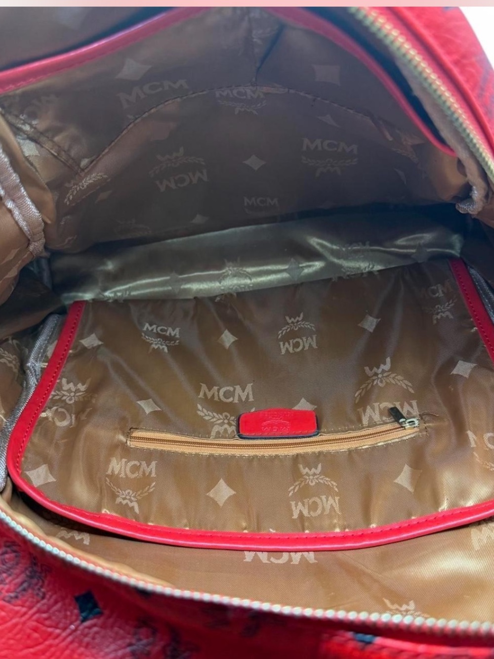 Red Studded Backpack - Picture 6 of 7